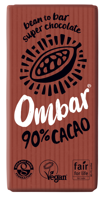 90% cacao 35gr Ombar