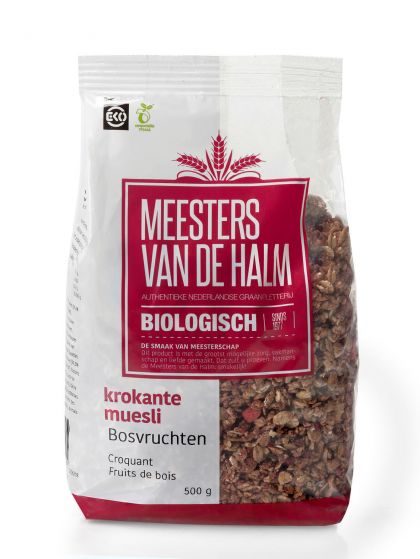Crunchy muesli forest fruit 500gr De Hal