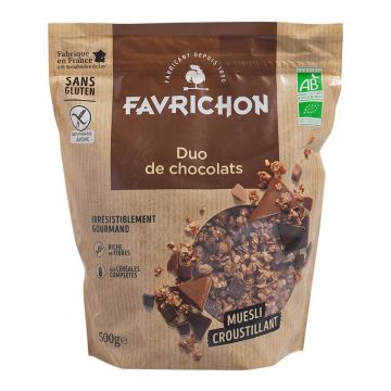 Muesli duo de chocolats 500gr Favrichon