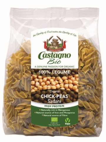 Fusilli 100% kikkererwten pasta 250gr CA