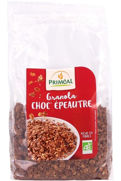 Granola spelt chocolade 500gr Priméal