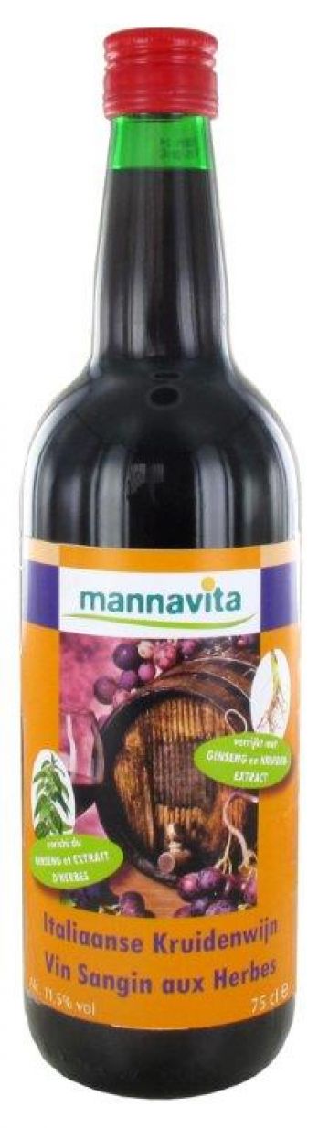 Italiaanse kruidenwijn 75cl Mannavita