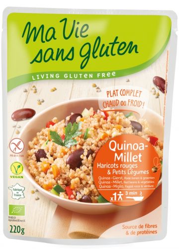 Maaltijd quinoa, gierst, groenten 220gr