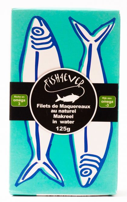 Makreelfilet in water 125gr Fish4ever