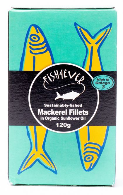 Makreelfilet in zonnebloemolie 120gr Fish4ever