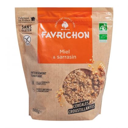 Muesli honing boekweit 500gr Favrichon