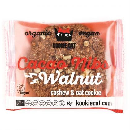 Havercookie cacao walnoot 50gr Kookie Cat