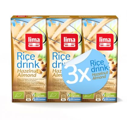 Rice-drink hazeln.-amand. 3x200ml Lima
