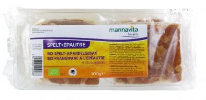 Spelt amandelgebak 200gr Mannavita