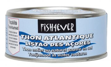 Tonijnmoot in water zoutarm 160gr Fish4ever