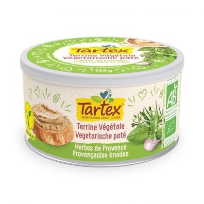 Vegetarische paté provencaalse kruiden 125gr Tartex