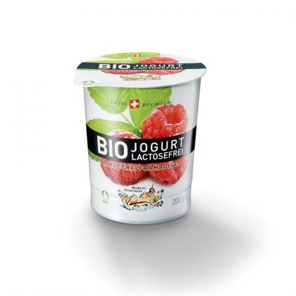 Yoghurt framboos LV 200gr Bieder